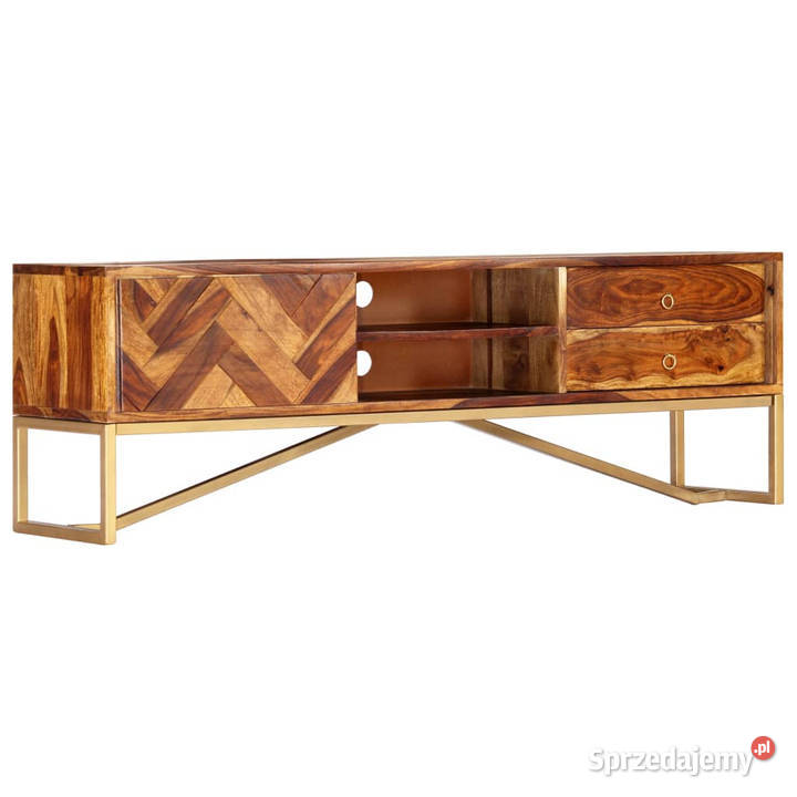 Szafka pod TV 140x30x45 lite drewno sheesham RTV