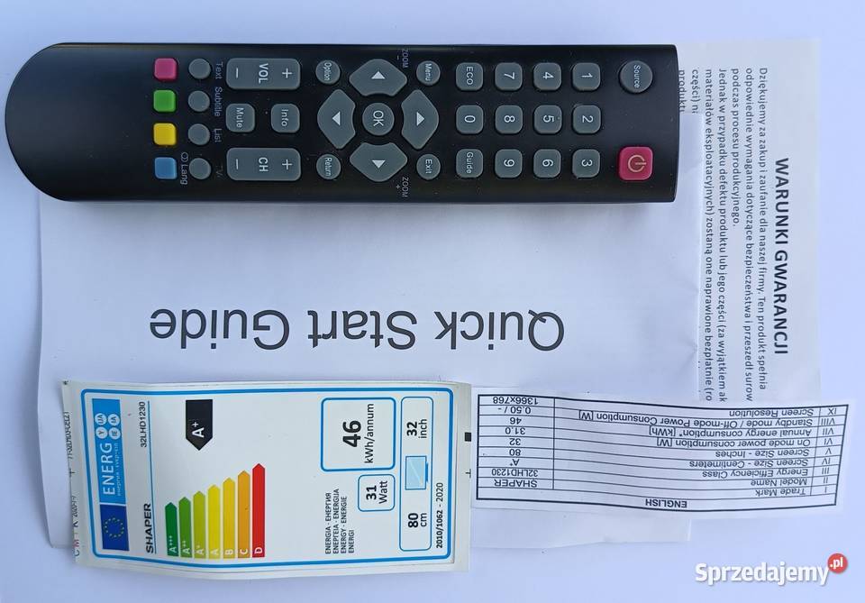 Telewizor Shaper LED 32 HD Ready HDMI DVBT2 Dęblin sprzedam