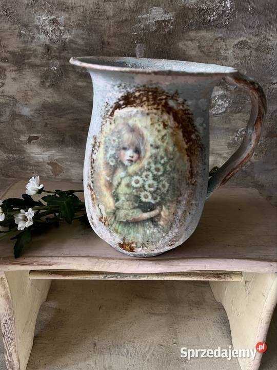 Ręcznie malowany dzbanek Bytom