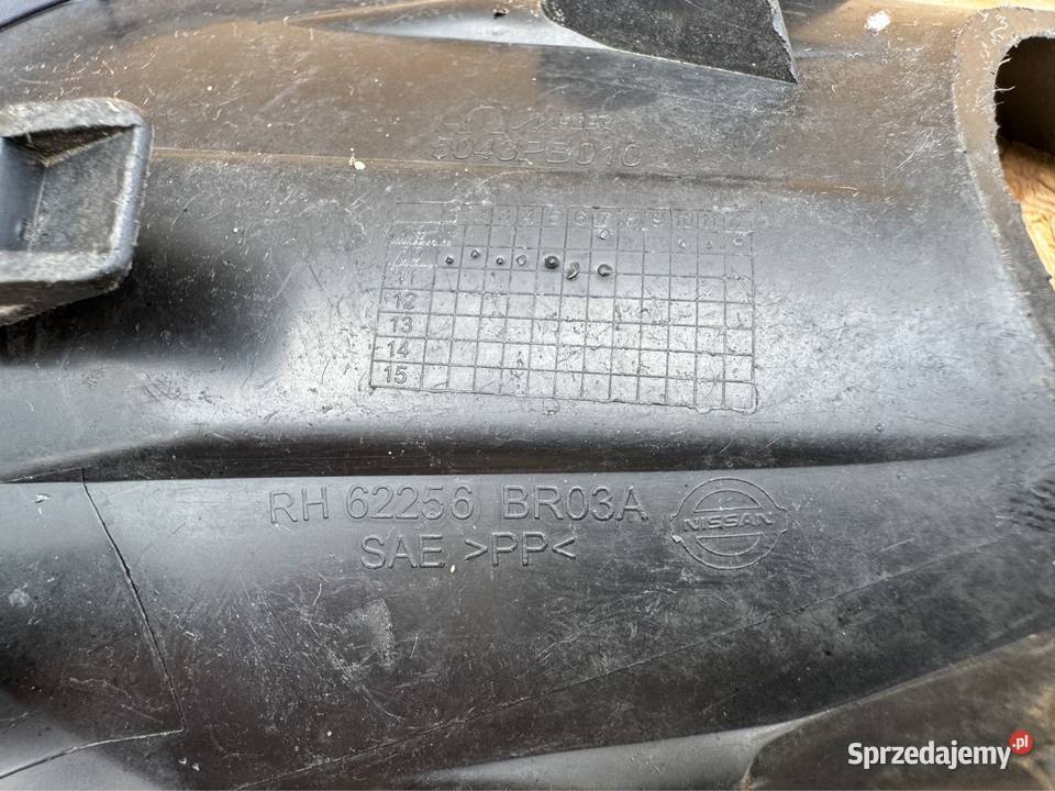 Kratka halogenu zderzaka przód prawa Nissan Rok produkcji 2010 Pozostałe wielkopolskie Międzychód