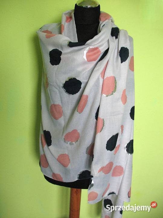 Szal z wiskozy Duży Grochy 85 x 178 Siedlce sprzedam