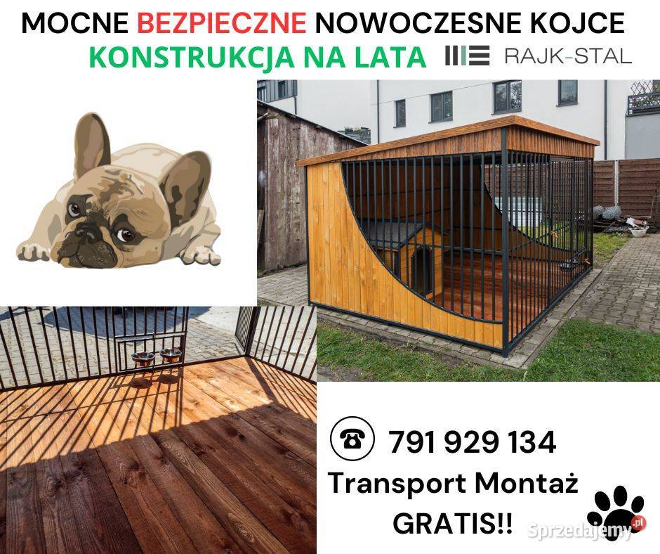 Kojec Psa obite boki Mocny Psa Psów z podłogą Dla psów Janów Lubelski sprzedam