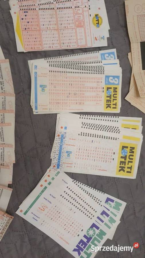 Stare kupony lotto i toto sportowe mazowieckie