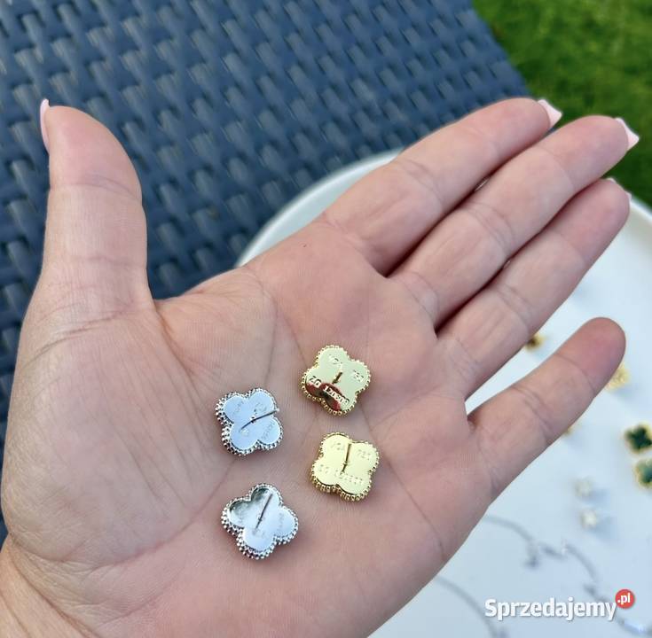 Kolczyki na sty l van Cleef arpels koniczyny kujawsko-pomorskie
