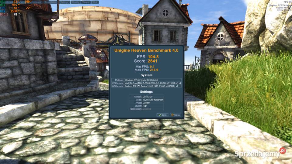 Komputer I56500 16GB Ram RX570 8GB ASUS ROG Klasy Core i5 Ostrów Wielkopolski