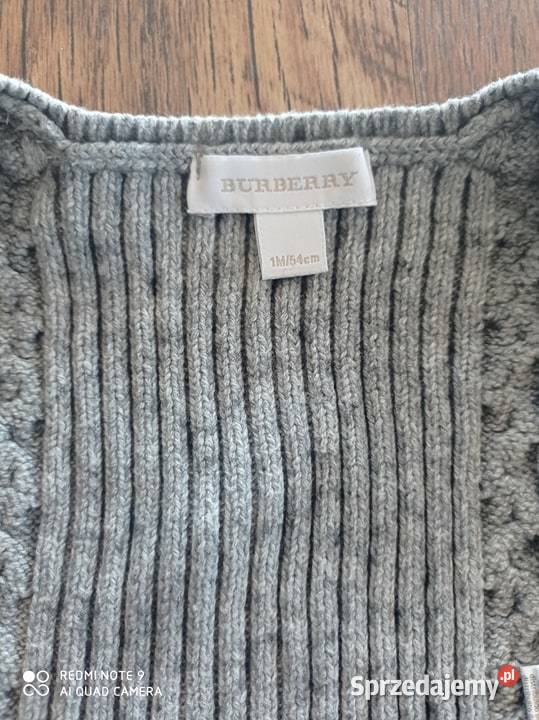Sweterek Burberryszary unisex 54 lubelskie Lubartów