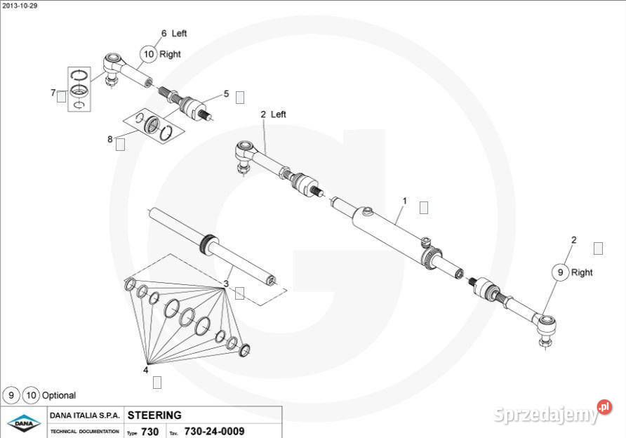 Most przedni napędowy Dana Spicer 735112 735112 Jastrzębniki