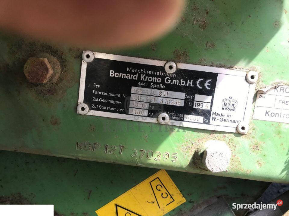 Krone BIG PACK 12080 Aparaty Wiąźące Jastrzębniki sprzedam