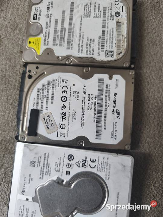 sprzedam trzy dyski 1gb 500gb120db Wierzbica