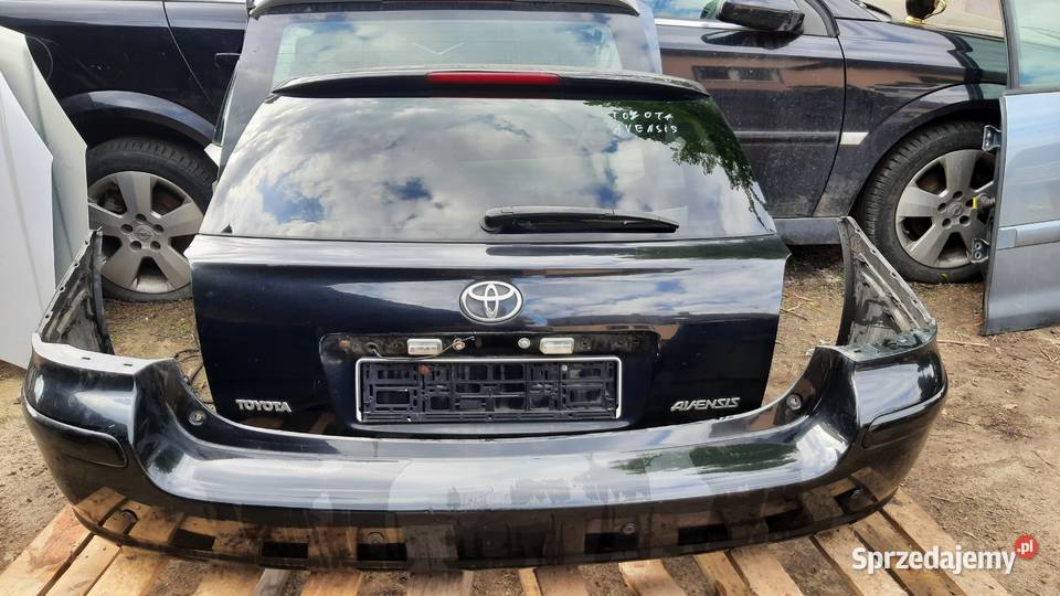 klapa bagażnika zderzak z PDC Toyota Avensis t25 dolnośląskie Dębno