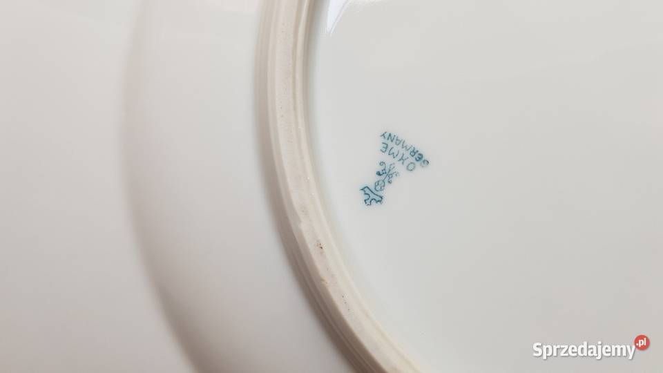 Porcelanowa duży głęboki talerz 315 ze śląskie Dąbrowa Górnicza