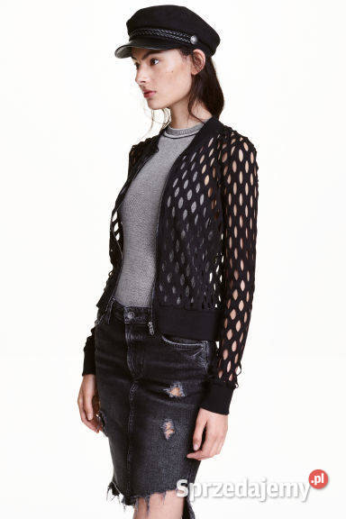 czarny sweter cardigan HM xs 34 bluzka kurtka Bluzki i koszule Toruń