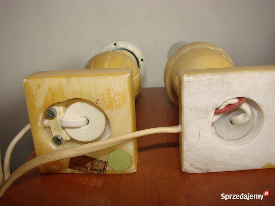 włoska alabastrowa lampa nocna Pruszcz Gdański sprzedam