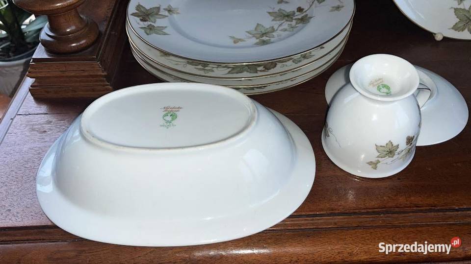 Sosjerka z syg Noritake IRELAND Liście na Gdańsk