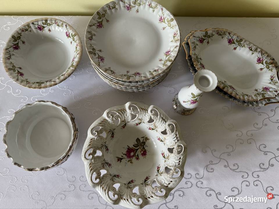 Porcelana Chodzież Złota Róża Zestaw Projekt śląskie Czerwionka-Leszczyny