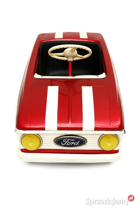 Moskwicz na pedały czerwony Auto metalowe Retro Lublin