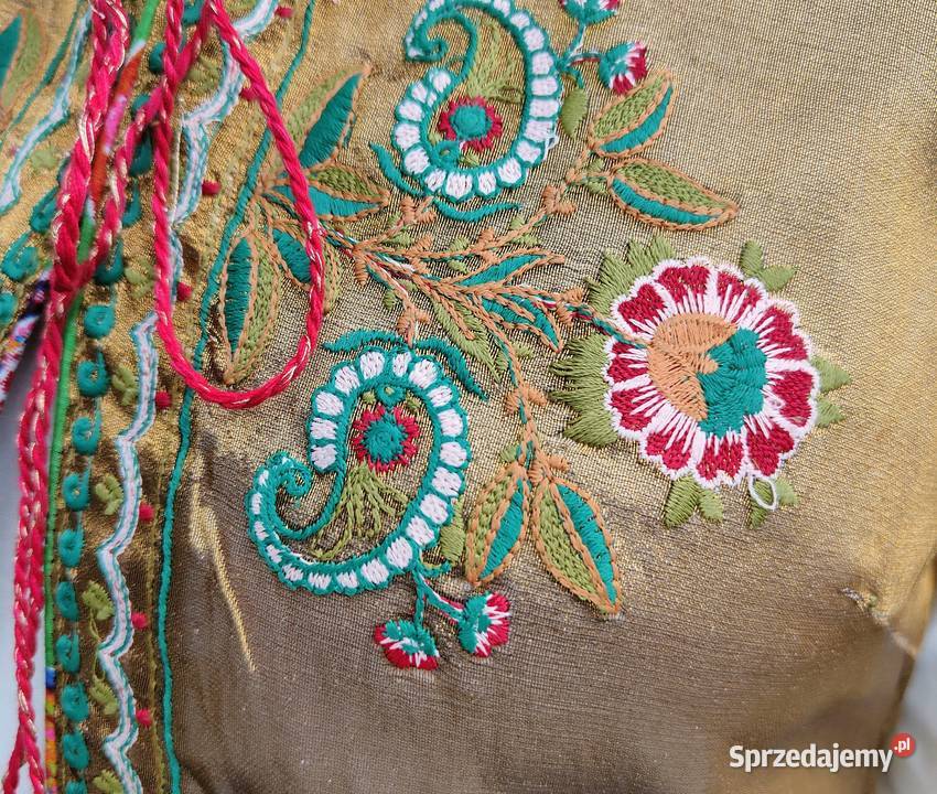 Złota kamizelka bolerko gorset XL 42 etno folk Szczecin