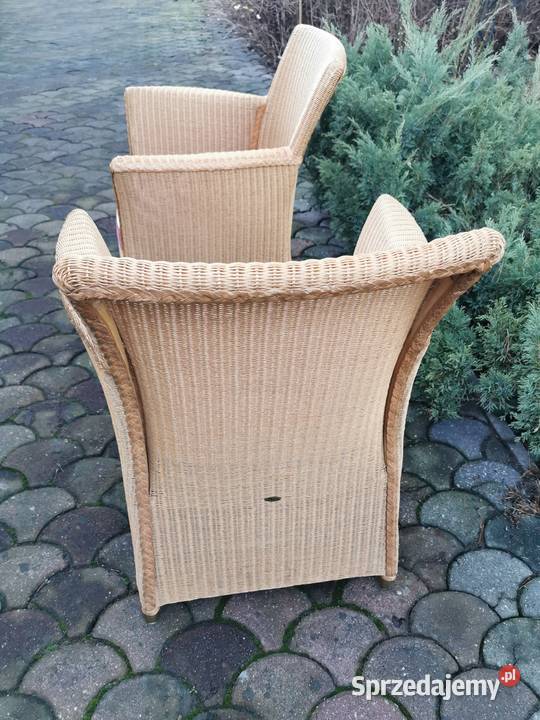 Krzesła do jadalni na taras Lloyd Loom Rattan 2 Łódź