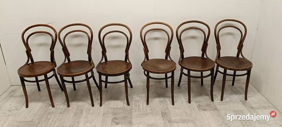krzesło krzesła Thonet stare gięty buk A14 Radomsko