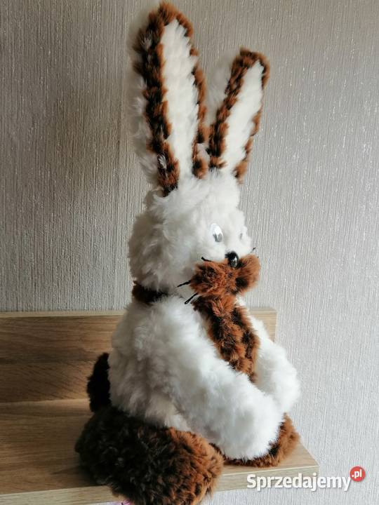 Zajączek wielkanocny biały Dekoracja świąteczna Katowice sprzedam