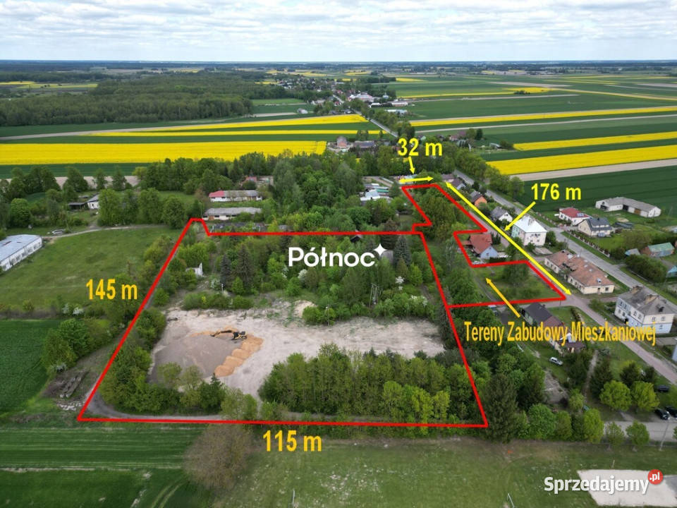 Dwie działki przemysłowa i budowlana Podedwórze sprzedam