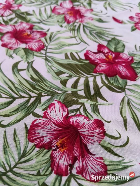 Vero Moda XS34 bluzka na ramiączka piękny print Inny materiał Karniewo
