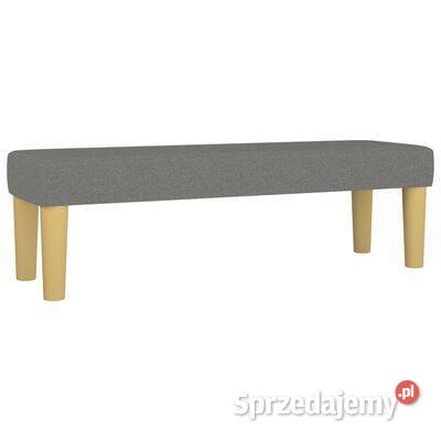 vidaXL Ławka ciemnoszara 100x30x30 tapicerowana Warszawa