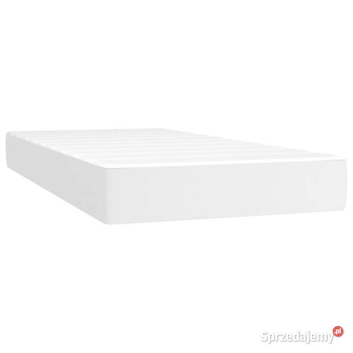 Łóżko kontynentalne z materacem i LED biała 128cm Warszawa