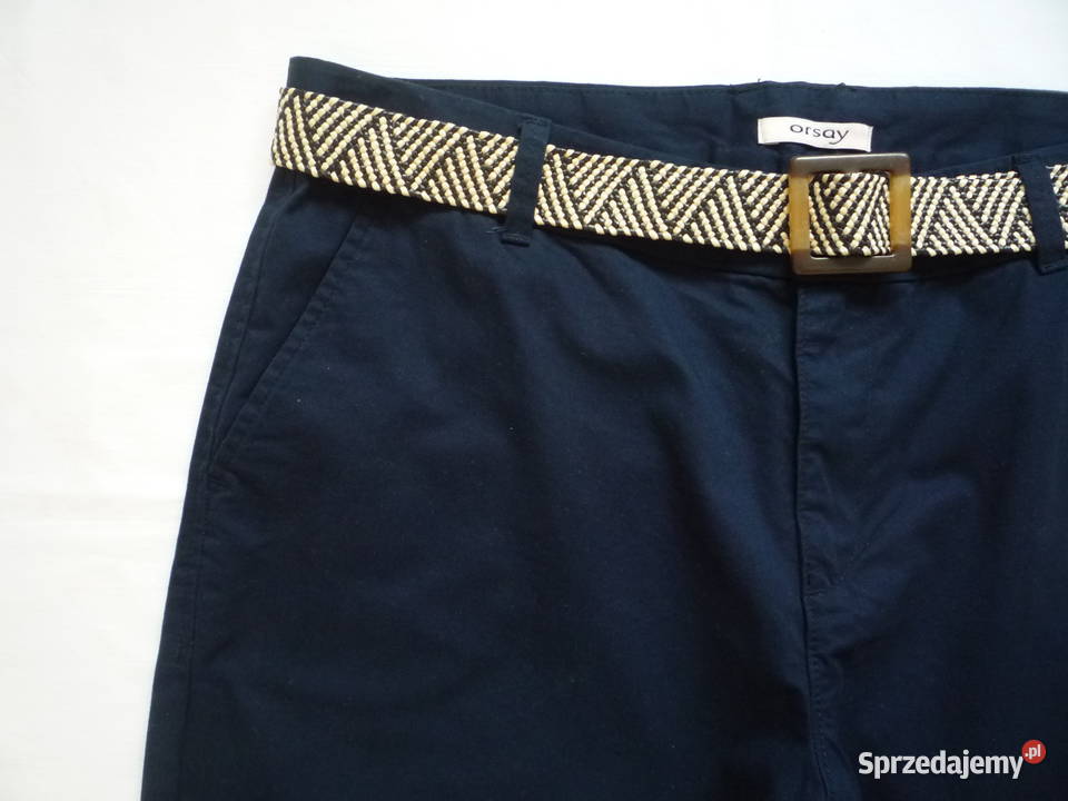 Nowe Orsay 38M Granatowe Chino Spodnie damskie Szczecin