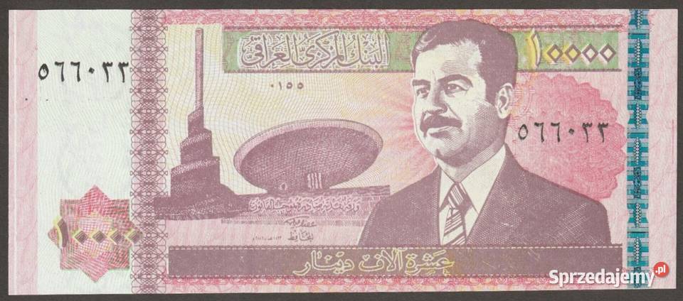 IRAK 10000 DINARÓW 2002 SADDAM HUSAJN STAN Łódź
