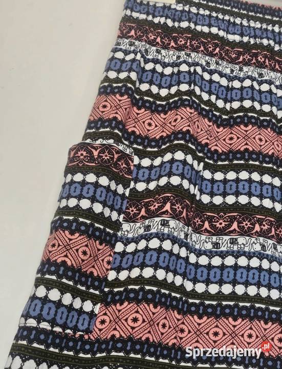 Spodnie damskie haremki 3 L40 styl indyjski wzór Inny materiał Lublin