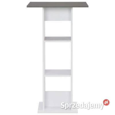 vidaXL Stolik barowy biel i antracytowa szarość Warszawa