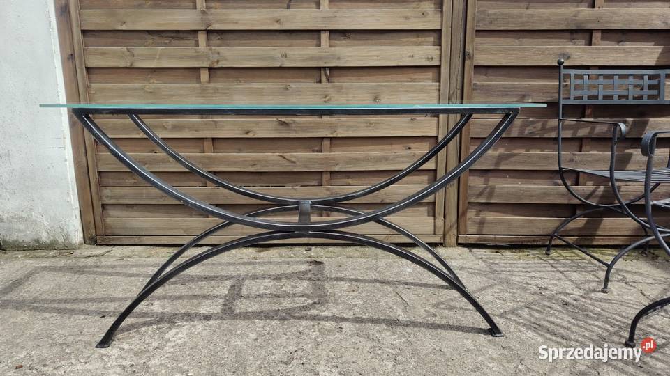 Konsola metalowa toaletka ze szkłem Konsole mazowieckie Warszawa