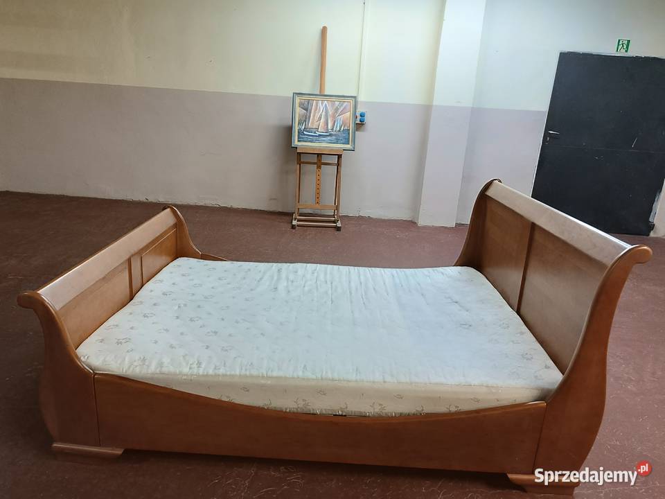 Łóżko dębowe z materacem 150x205