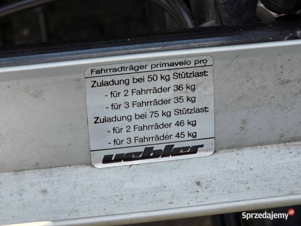 Bagażnik na hak samochodowy Uebler Primavelo pro Jarosław