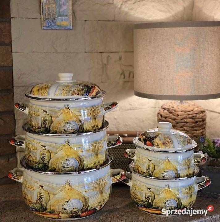 199 Garnki duże emalia worki Zabrze