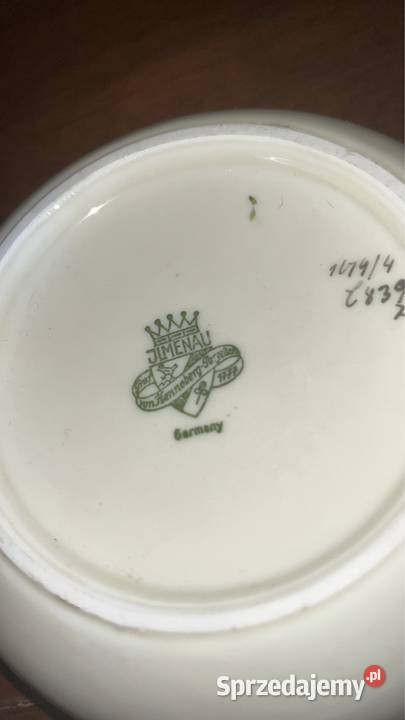 Puzderko Ilmenau Germany Porcelanę ecru z Antyki, Sztuka, Kolekcje