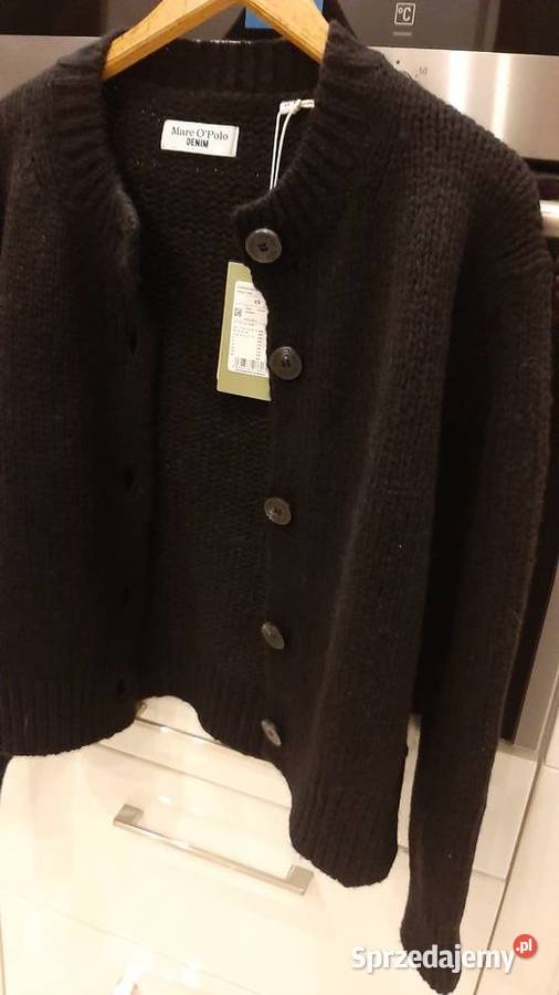 Sweter Czarny Rozpinany Damski Marc OPolo XS Swetry i golfy Nowa Sól