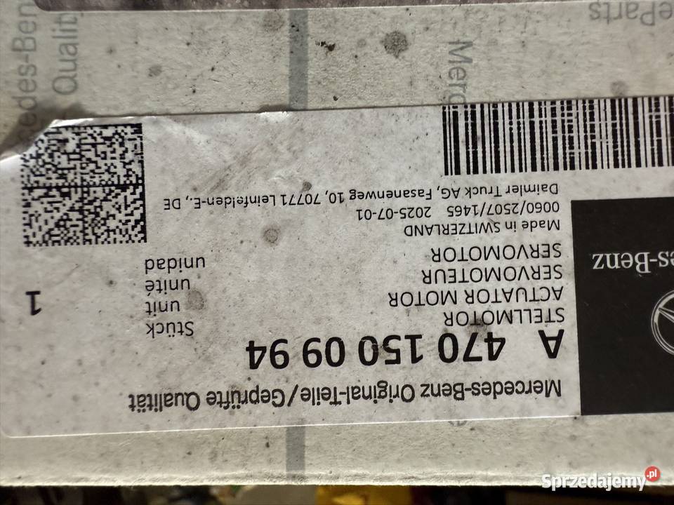 Nastawnik silnik sterownik EGR Mercedes Actros ciężarowe Warszawa