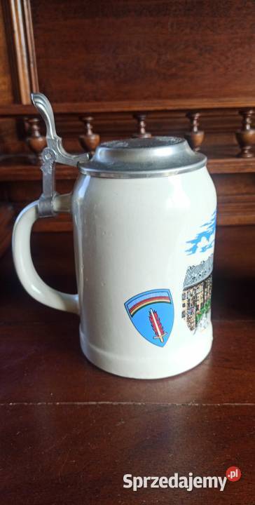 Kufel syg Zinn 50 lecie US Army w Europie Gdańsk