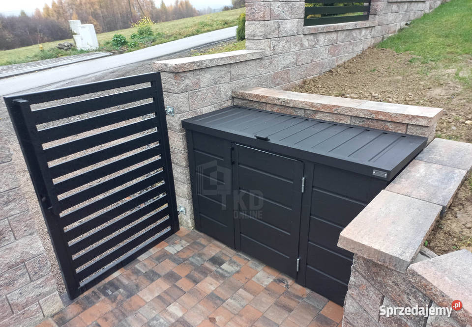 Zabudowa koszy na śmieci wiata obudowa pomorskie sprzedam