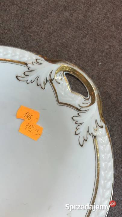 Secesyjna patera na ciasto wyprodukowana Carl Gdańsk