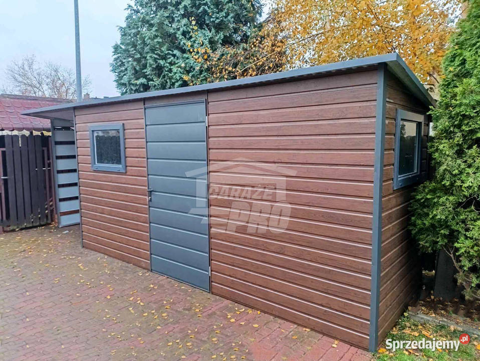 Schowek domek ogrodowy 5x15m wiata 15m drzwi 2x Opole