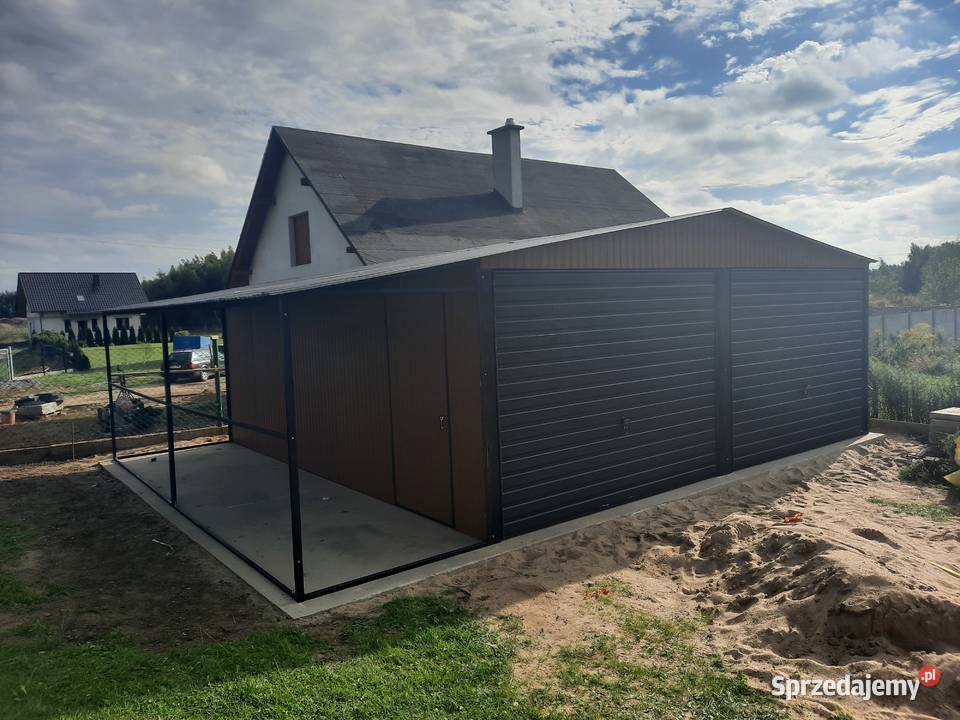 C13 Garaż Blaszany 8x5m Blaszak Garaże Blaszane wielkopolskie Wolsztyn