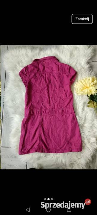 ZARA zapinana na guziki ogrodniczka bawełna podkarpackie Krosno