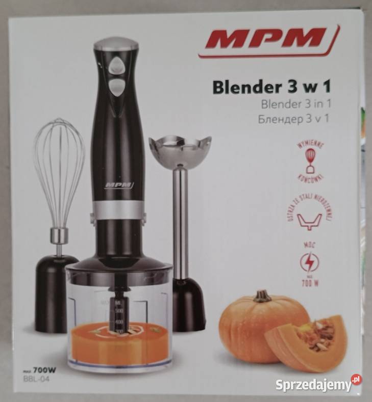 MPM BBL04 blender 3 w 1 700 W NOWY Ełk