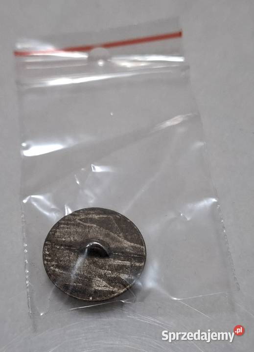 Guzik na stopce Herb liść laurowy korona 20x7mm śląskie Czeladź