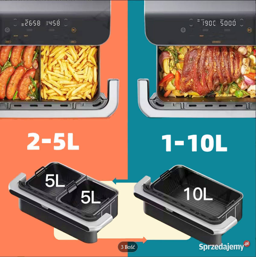 Formy silikonowe do frytkownicy Cosori Dual Krosno sprzedam