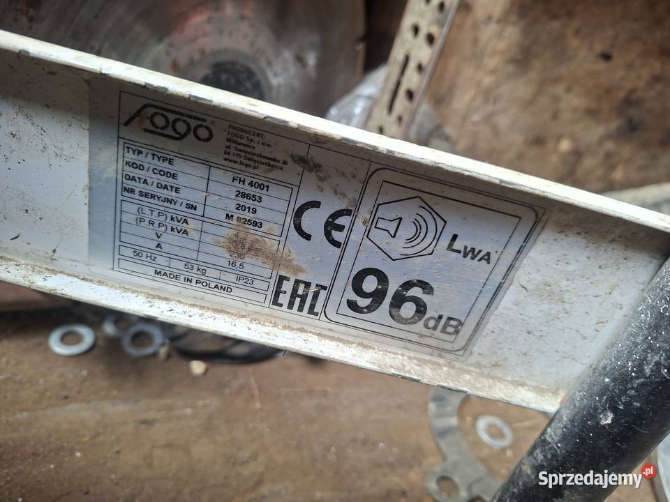 Agregat fogo 42 kW Poręba sprzedam