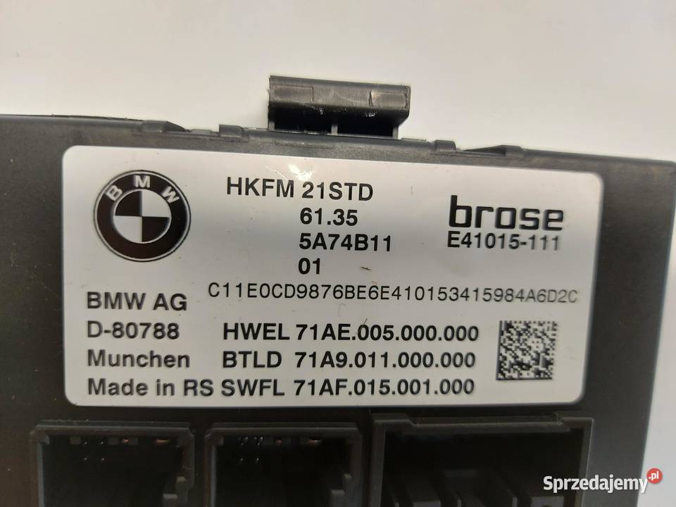 BMW iX1 X1 U11 Moduł sterownik klapy bagażnika osobowe dolnośląskie sprzedam